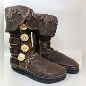 Rare Unworn Vintage (80s) Footloose Aspen Moccasin Boots - Handcrafted - Unisex